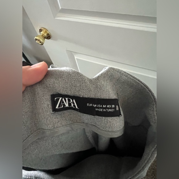Zara High Waist Grey Trousers - Picture 8 of 8